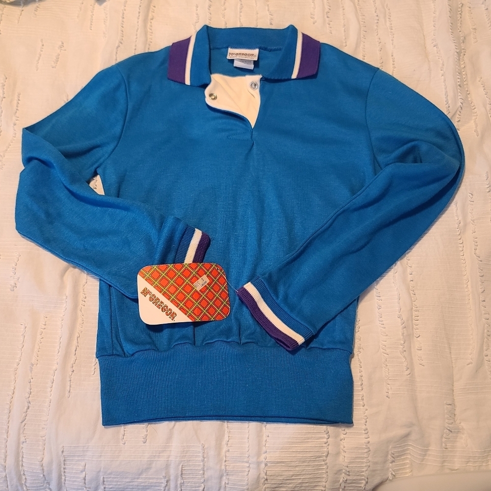 New Old Stock Vintage Girl's McGregor Long Sleeve Shirt Med